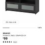 Black Ikea TV Stand Image 3