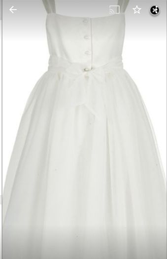 Flower girl dress ivory size 2 year old