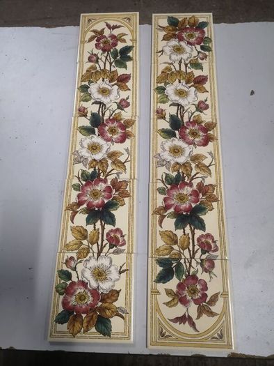 art nouveau style wall tiles