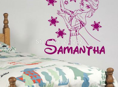 Frozen Elsa name decal