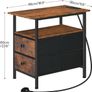 Narrow Bedside Table with Charging Station 2 Image 9