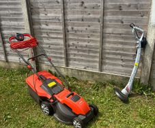 lawnmower and strimmer