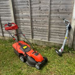 lawnmower and strimmer