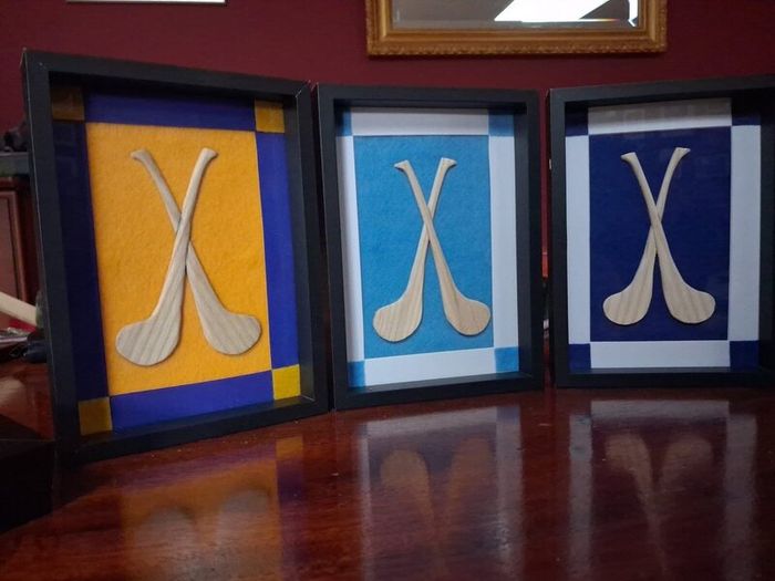 Handmade framed hurls