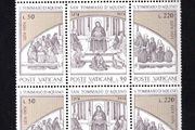 1974 Vatican City 7th Centenary of the Death of St. Thomas Aquinas Commemorative Se-tenant Stamps Mint Never Hinged (MNH)