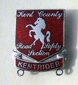 KentRider Safer Cycling Scheme course proficiency badge (c.1970's)