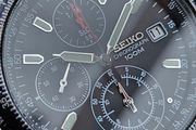 Watch Seiko Chronograph Pilot. Black.