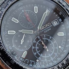 Watch Seiko Chronograph Pilot. Black.