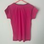 Diesel Pink T-Shirt With Sequin Logo - Womens Medium Image 7