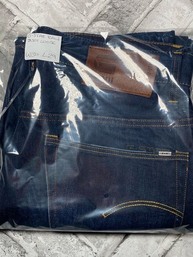 G-Star Raw 3301 Loose Fit Mens W30 L29 Dark Blue Jeans