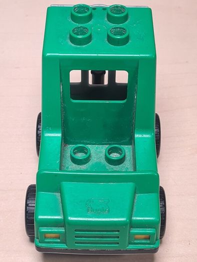 Vintage Lego Duplo Police Van Car Green Paddywagon