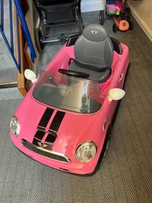 Girls Pink Mini Cooper 6V Electric Ride On Car with Remote Control Outdoor