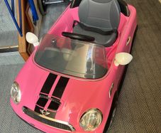 Girls Pink Mini Cooper 6V Electric Ride On Car with Remote Control Outdoor