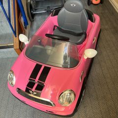 Girls Pink Mini Cooper 6V Electric Ride On Car with Remote Control Outdoor