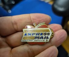 Vintage Express Mail Pin Badge