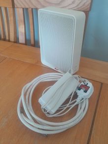 White Virgin Media Hub 3.0 Modem.
