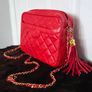 Stunning Genuine Entrupy certified Chanel Red Bag Vintage Excellent Camera bag Crossbody Image 8