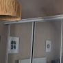 White Wardrobe Mirror Sliding Door Image 2