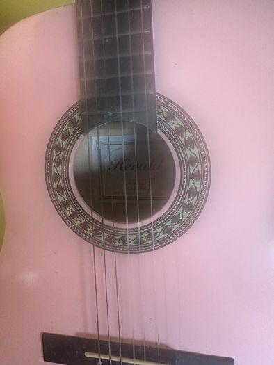 Pink guitar