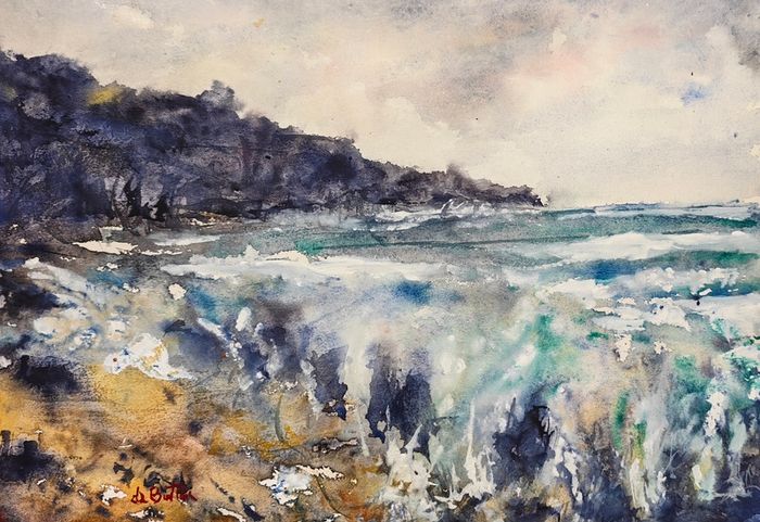 wild Atlantic way watercolour