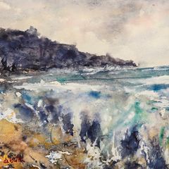 wild Atlantic way watercolour