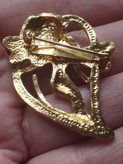 "Forest Fairy" vintage Art Nouveau-style brooch.