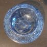 Lovely Modern Crackle Glass Bowl in an Unusual Shade of Purplely Indigo Blue Image 5