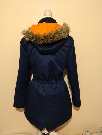 Navy Blue Parka Jacket