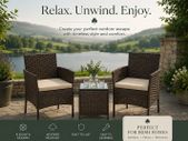 Garden furniture set made of PE polyrattan