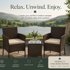 Garden furniture set made of PE polyrattan