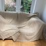Double sofa, cushions and a throw Image 4