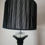 Stunning Black and Clear Crystal Table Lamp by Galway Crystal Image 9