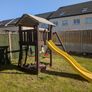 Garden play tower - slide / double swing / sandpit Image 2