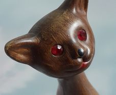 Ornament - C.1960s Cat - Figurine