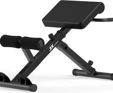 Foldable Hyperextension Bench Roman Chair Back Extension,Home Gym Sit Up Bench for Glute & Ab Workouts,Optional Adjustment Incline & Multi-Function Heavy-Duty Exercise