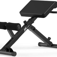 Foldable Hyperextension Bench Roman Chair Back Extension,Home Gym Sit Up Bench for Glute & Ab Workouts,Optional Adjustment Incline & Multi-Function Heavy-Duty Exercise