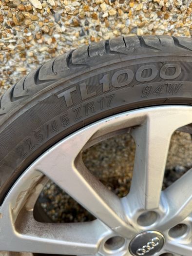 Audi A3 alloys + tyres 225/45/17
