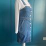 Monki denim dungaree dress. Size 8 Image 2