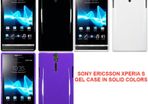 Sony Ericsson Xperia S Protective Gel Case Cover Solid Colors
