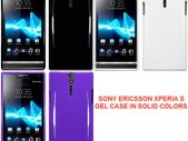 Sony Ericsson Xperia S Protective Gel Case Cover Solid Colors