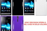 Sony Ericsson Xperia S Protective Gel Case Cover Solid Colors
