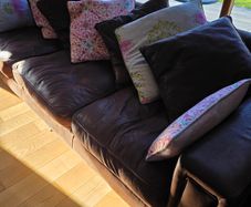 Large Four Seater "Grand" Sofa Excellent Condition (Fits Standard Doors)
