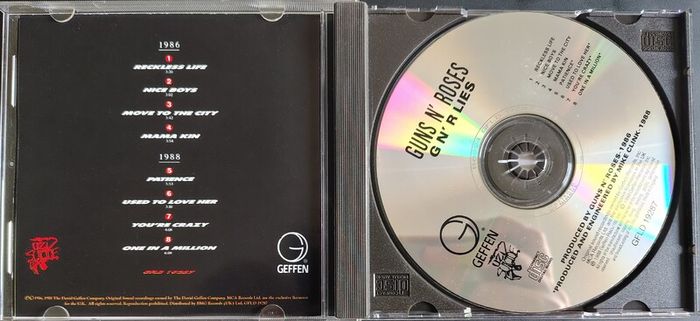 Guns N' Roses - G N' R Lies (1995) Reissue Hard Rock EX+