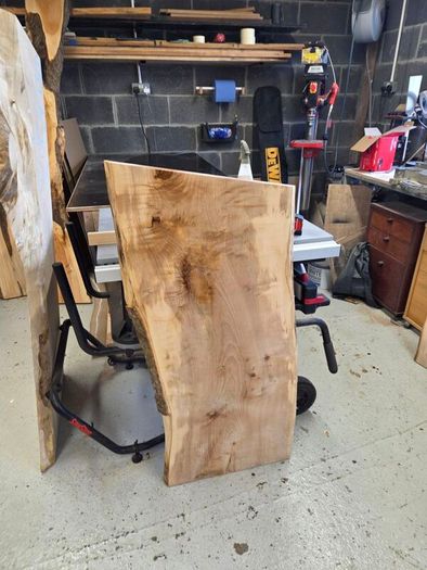 Live Edge Sycamore Slab- Kiln Dried