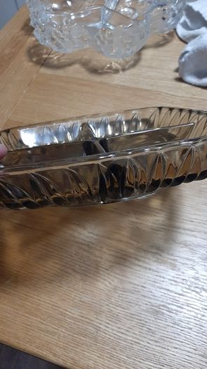 brown glass bowl