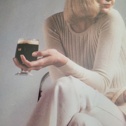Vintage framed guinness ad