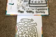 Trinity Stamps Birthday themed stamp set with coordinating dies