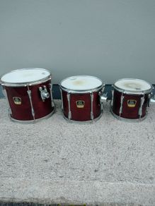 Yamaha Stage Custom Advantage toms. 10" 12" & 14".