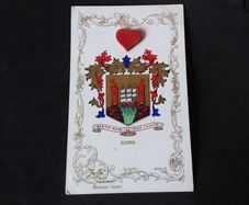 Ireland Postcard : Cork City Coat of Arms - Heraldic Series : 1905