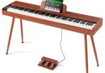 88 Key Fully Weighted Digital Piano Dual Keyboard Four Legged Stand